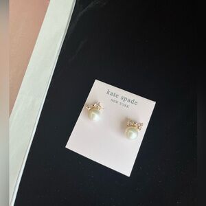 BNWT Kate Spade Gold and Pearl Stud Earrings- last 1